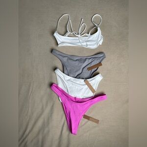 4 - Piece SKIMS 🩷🤍 SWIM XS/Small Bundle Set NWT